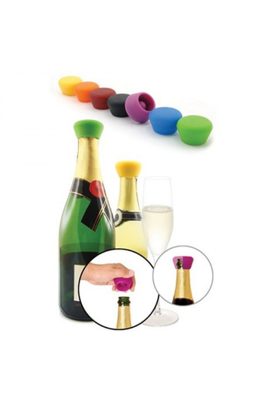Bouchons de bouteilles de champagne et de vin avec silicone de